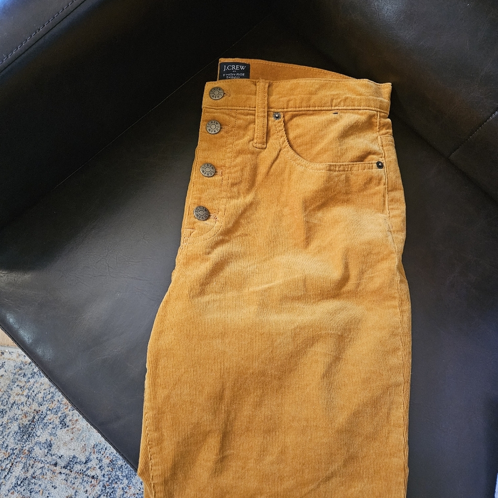 J.Crew Mustard Corduroy Pants
